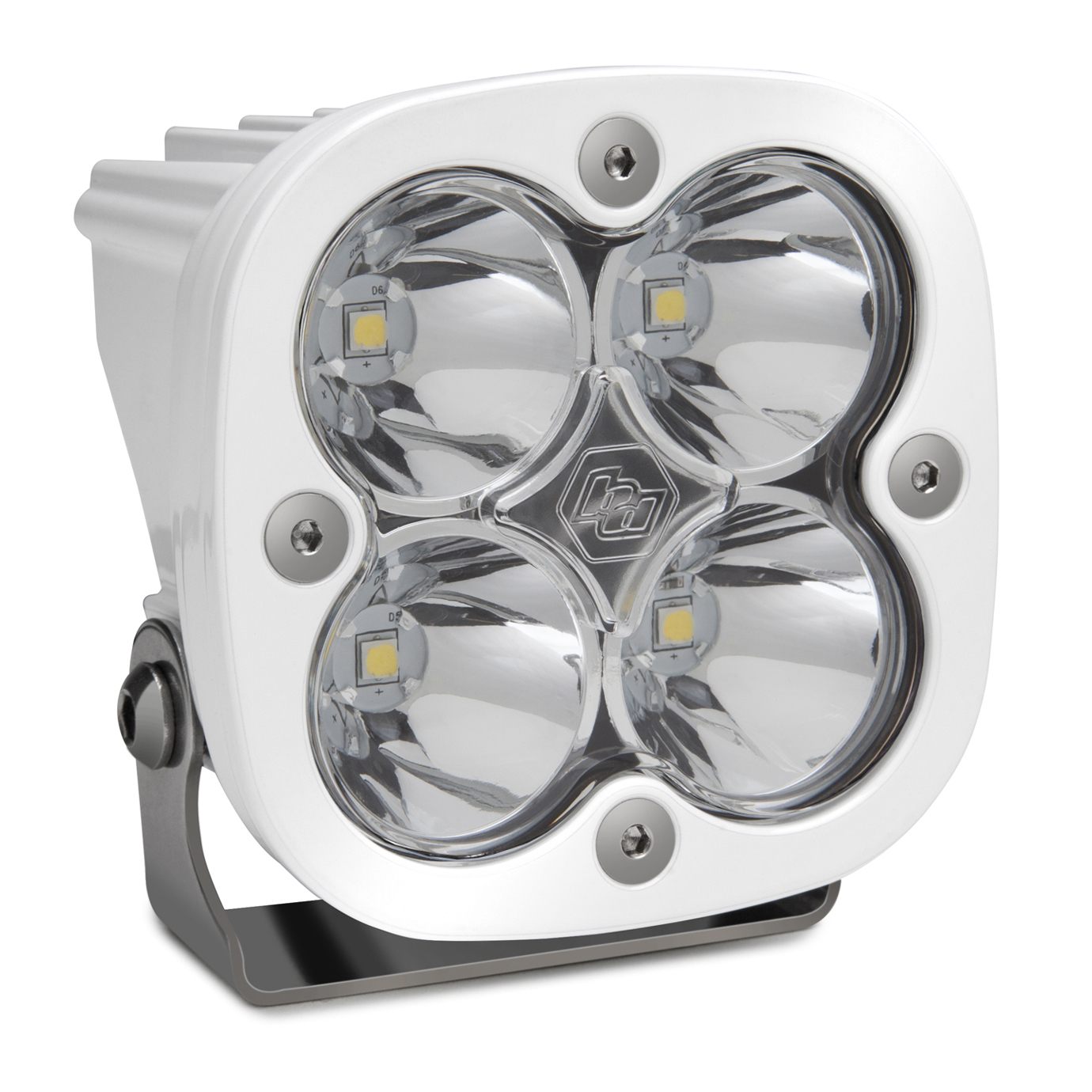 thumbnail image 2 of Baja Designs D/C Squadron Sport Motorcycle LED Headlight – Red Powder Coated Shell (5570014R) 2 of 5