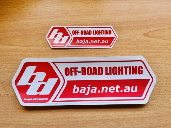Baja Designs Vinyl Stickers available in small & large