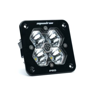 Squadron 2.0 Pro Black Flush Mount LED Auxiliary Light Pod Universal Clear