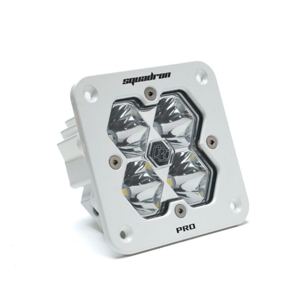 Squadron 2.0 Pro White Flush Mount LED Auxiliary Light Pod Universal Clear