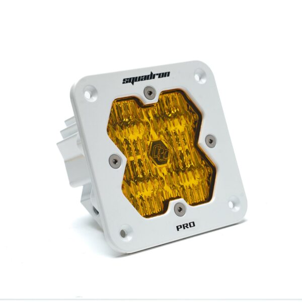 Squadron 2.0 Pro White Flush Mount LED Auxiliary Light Pod Universal Baja Amber