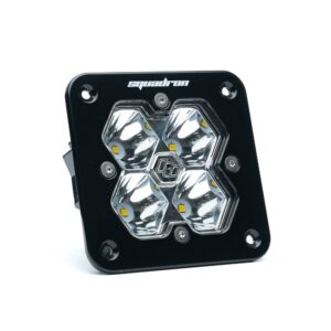 Squadron 2.0 Sport Black Flush Mount LED Auxiliary Light Pod Universal Clear