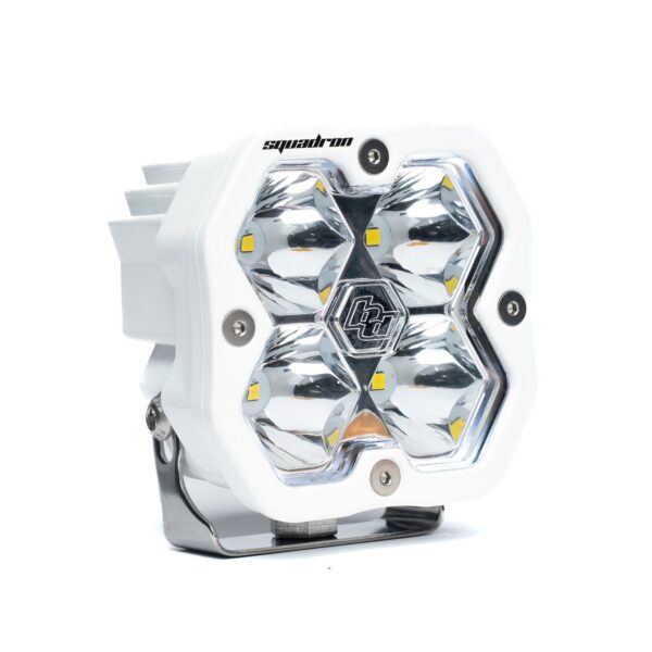 Squadron 2.0 Sport White Flush Mount LED Auxiliary Light Pod Universal Clear