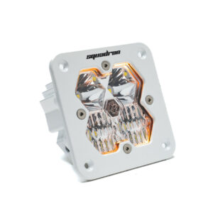 Squadron 2.0 Sport White Flush Mount LED Auxiliary Light Pod Universal Clear