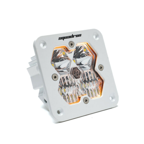 Squadron 2.0 Sport White Flush Mount LED Auxiliary Light Pod Universal Clear