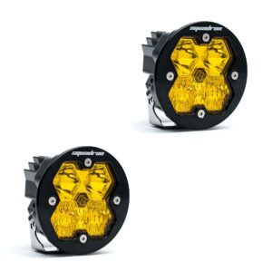 Squadron-R 2.0 Sport Black LED Auxiliary Light Pod Pair (No Harness) Universal Baja Amber