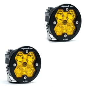 Squadron-R 2.0 Pro Black LED Auxiliary Light Pod Pair (No Harness) Universal Baja Amber